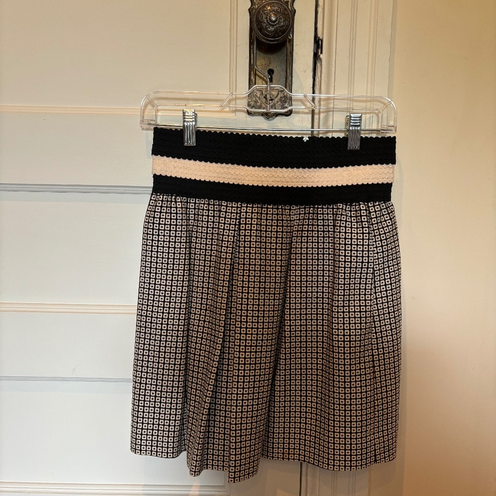 Maeve for Anthropologie Black and White Skirt